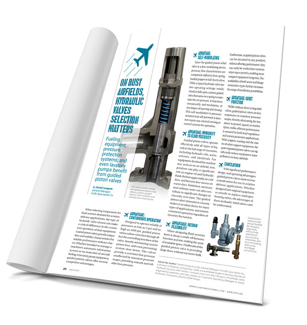 Fulflo Valves in Fluid Power Journal, July '19